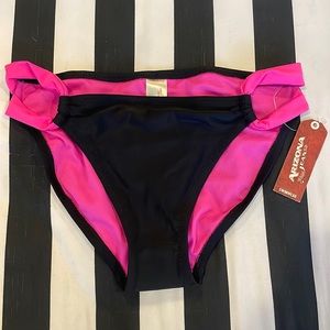 Arizona Pink and Black Bikini Bottom NWT